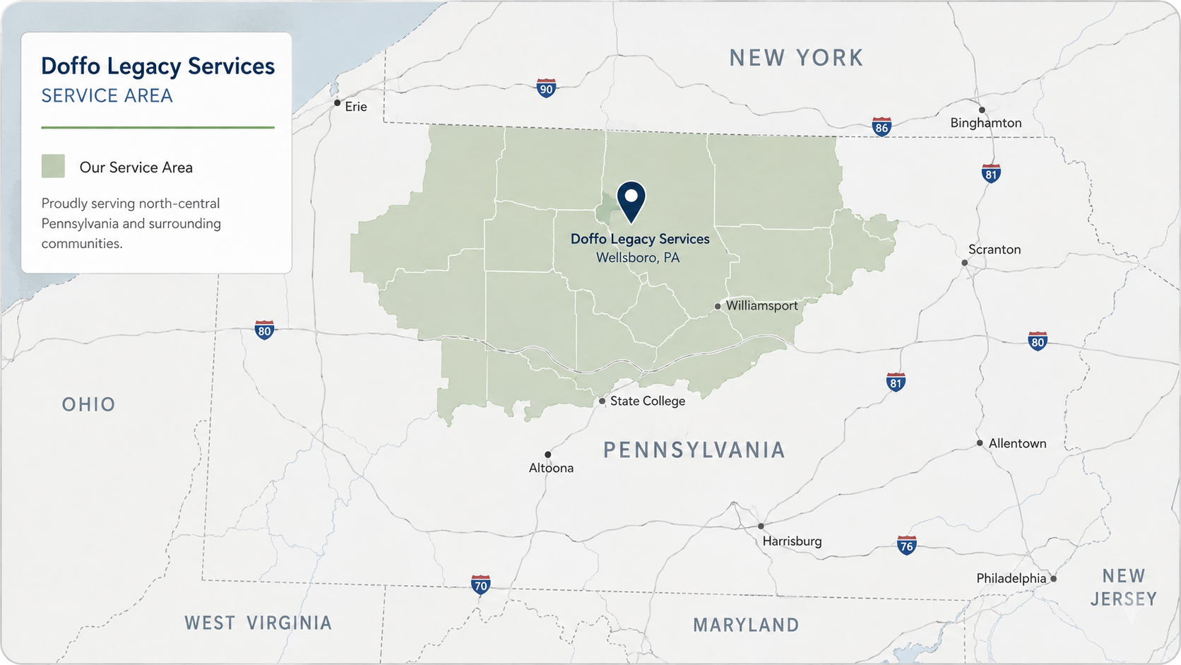 Service area map
